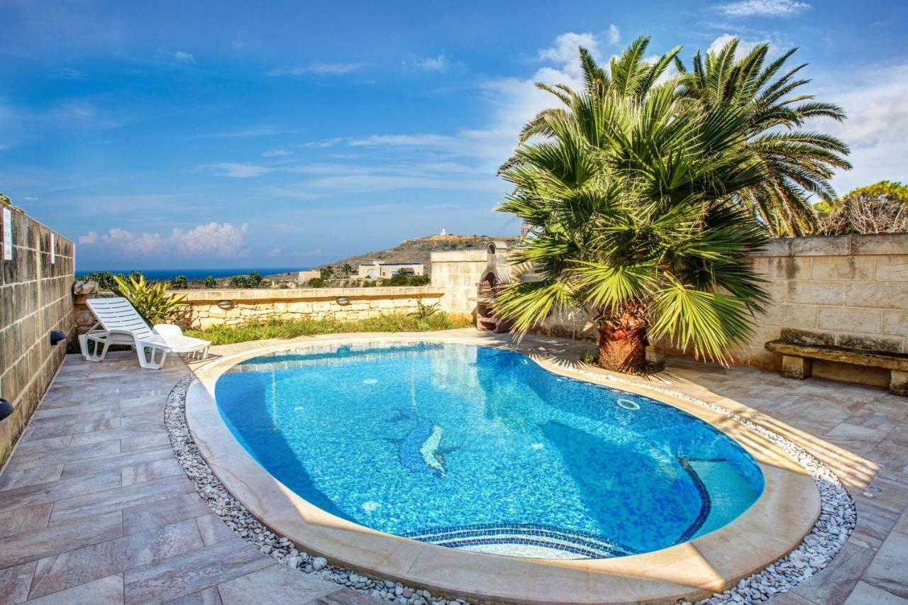 Il-Veduta Holiday Farmhouse With Sunny Private Pool In Island Of Gozo Għarb Eksteriør bilde