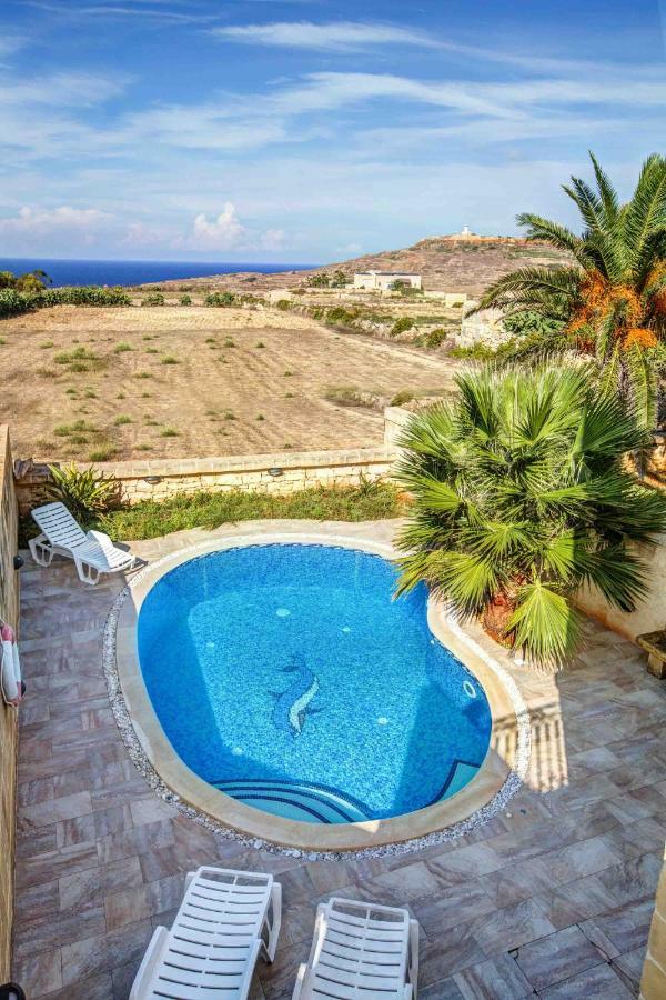 Il-Veduta Holiday Farmhouse With Sunny Private Pool In Island Of Gozo Għarb Eksteriør bilde